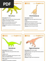 Flashcards Dinosaur Factsheets v2