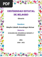 U3 TAREA 2 ECOLOGIA DEL DESARROLLO INFANTIL - docxMEYLIN ANZOATEGUIA