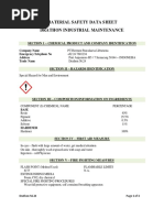 Material Safety Data Sheet Drathon Industrial Maintenance: Section 1 - Chemical Product and Company Identification