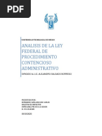 Analisis de La Ley Federal de Procedimiento Contencioso Administrativo