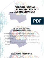 2PsICOLOGÍA SOCIAL CONSTRUCTIVISTA O CONSTRUCCIONISTA