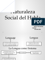 Naturaleza Social Del Habla