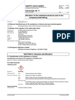 Electrolyte AE 11 - MSDS