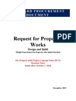 Requestfor Proposal Works Design Build Single Stage