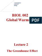 BIOL 002 Global Warming: Beirut Arab University Faculty of Science Department of Biology