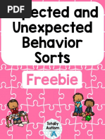 Expected and Unexpected Behavior Sorts: Freebie