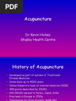 Acupuncture: DR Kevin Hickey Shipley Health Centre