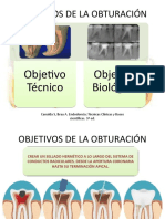 Objetivos de La Obturación