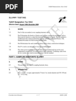 Slurry Testing: Test Procedure For