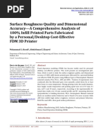 Surface Roughness Quality and Dimensional Accuracy