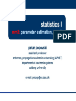 Statistics I: Parameter Estimation, Part II