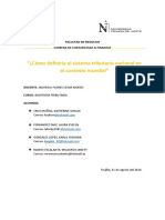 ¿Cómo Definiría El Sistema Tributario Nacional en El Contexto Mundial