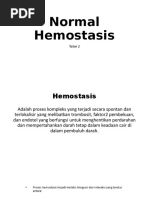 Normal Hemostasis: Tutor 2