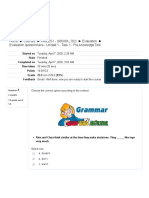 Evaluation Questionnaire - Unidad 1 - Task 1 - Pre-Knowledge Test2