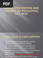 Water (Prevention and Control of Pollution)