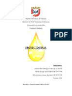 Proyecto Final. Elaboracion de Aceite A Partir de Semillas y Hexano