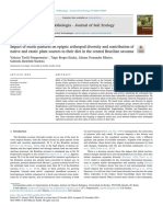 Impact of Exotic Pastures On Epigeic Arthropod Diversity and Contribution of Native and Exotic Plant