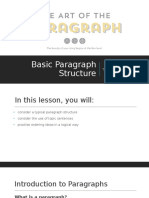 Basic Paragraph Structure