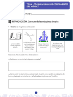 INTRODUCCIÓN: Conociendo Las Máquinas Simples: Tema: ¿Cómo Cambian Los Componentes Del Mundo?