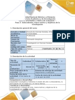 Guía - Paso 3 - Antecedentes, Marco Teórico y Objetivos de La Investigación PDF