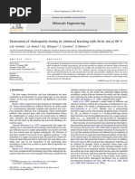 Minerals Engineering: E.M. Córdoba, J.A. Muñoz, M.L. Blázquez, F. González, A. Ballester