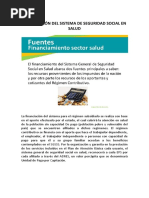 Financiación, Pagos ... Del SGSSS PDF