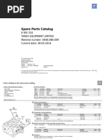 Spare Parts Catalog: 6 WG 310 Terex Equipment Limited Material Number: 4646.086.009 Current Date: 28.05.2014