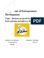 Assignment of Entrepreneur Development