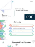 Derivation & Backformation