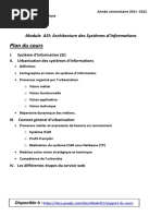 Plan Du Cours: Module ASI: Architecture Des Systèmes D'informations