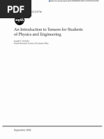 An Introduction To Tensors For of Physics and Engineering Students