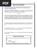 Bisection Method Theory