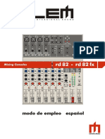 Instrucciones Mesa Mezclas Rd82 - E