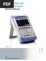 Service Manual: R&S FSH4/8/13/20 Spectrum Analyzer