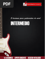 Cinco Lecciones para Guitarristas de Nivel Intermedio PDF