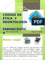 CODIGO DE ETICA Y DEONTOLOGIA FARMACEUTICA QF Susana