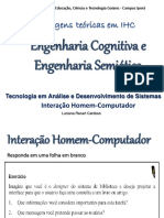 Aula 07 - Engenharia Cognitiva e Engenharia Semiótica