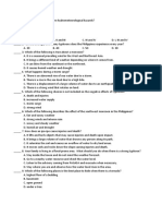 QUIZ - Hydrometeorological Hazards