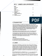 Unit 2 Limits and Continuity: Structure