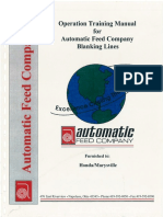 Automatic Feed Operation Training Manual