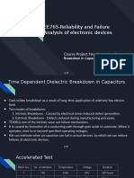 EE765-Reliability and Failure Analysis of Electronic Devices