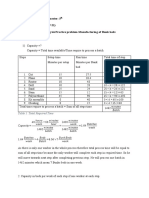 Name: Faizan Ullah Semester: 5 Program: MBA 3.5 (2017-21) Process Analysis Practice Problem Manufacturing of Bunk Beds Solution