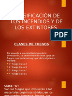 Clasificación de Los Incendios y de Los Extintores