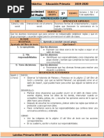 Septiembre - 1er Grado Conocimiento Del Medio (2019-2020)