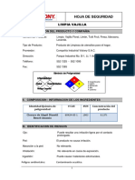 MSDS Limpia Vajilla