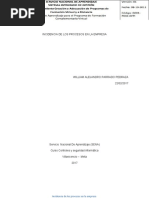 Ensayo Incidencia de Los Procesos en La Empresa