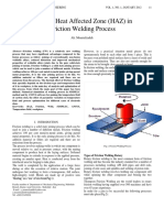 Study of Heat Affected Zone (HAZ) in Friction Welding Process