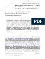 In Vitro Microtuberization of Potato (Solanum Tuberosum L.) Cultivar Through Sucrose and Growth Regulators