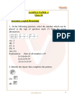 Nso Science Olympiad Sample Question Paper 1 Class 10