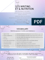 IELTS Writing 2 Diet & Nutrition